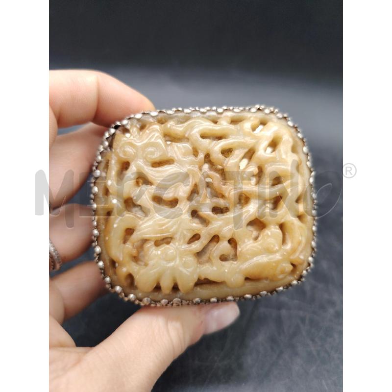 SCATOLA MET PIETRA SAPONARIA  | Mercatino dell'Usato Roma eur 2