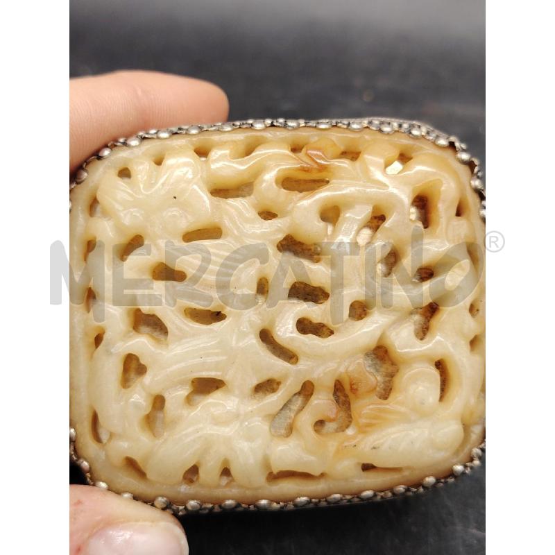 SCATOLA MET PIETRA SAPONIERA ORIENTALE | Mercatino dell'Usato Roma eur 2