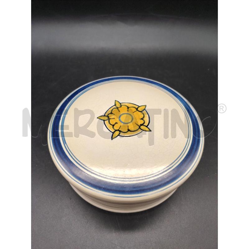 SCATOLA TONDA FAENZA FIORE GIALLO | Mercatino dell'Usato Roma eur 1