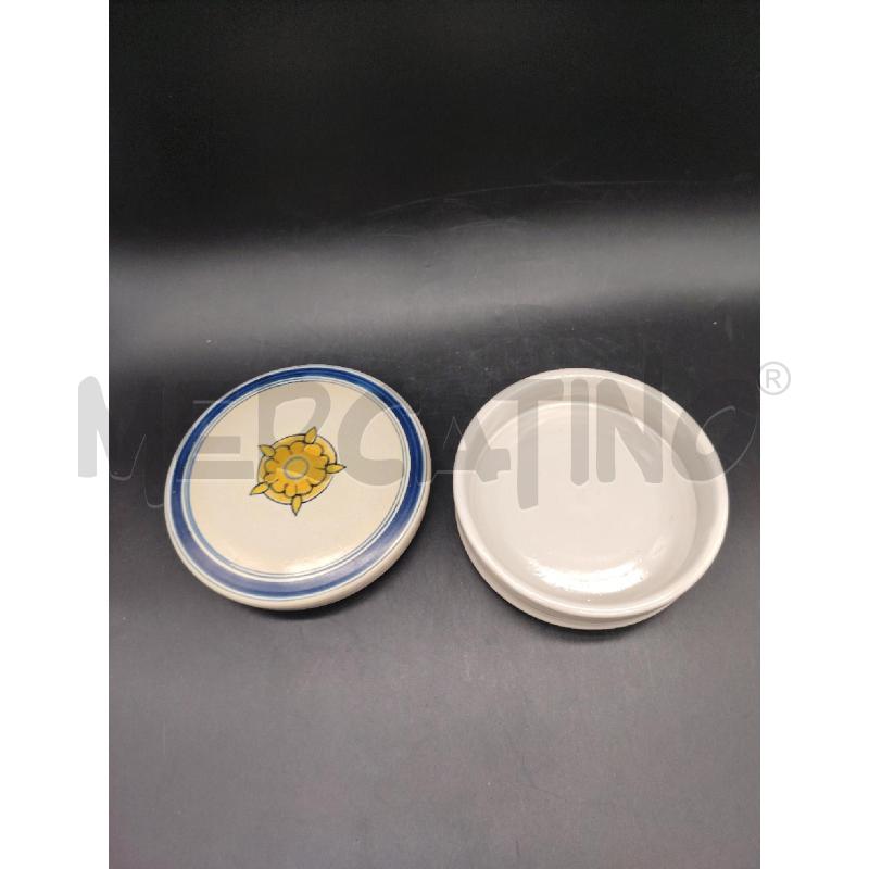 SCATOLA TONDA FAENZA FIORE GIALLO | Mercatino dell'Usato Roma eur 3