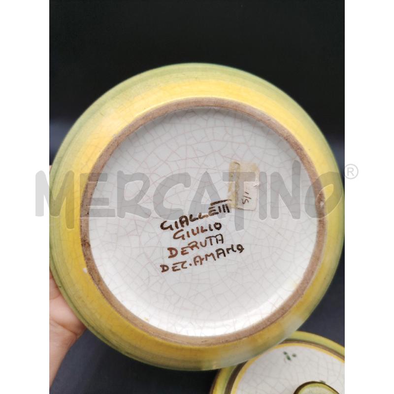 SCATOLA  GIALLETTI DERUTA CRAQUELE DA RIV | Mercatino dell'Usato Roma eur 3