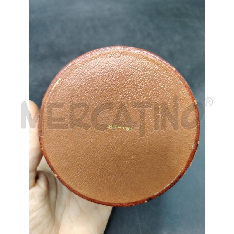 SCATOLA  PELLE TONDA PLACCA MET | Mercatino dell'Usato Roma eur 4