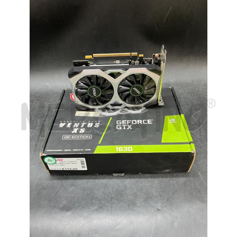 SCHEDA VIDEO MSI GEFORCE GTX 1660  | Mercatino dell'Usato Roma eur 1