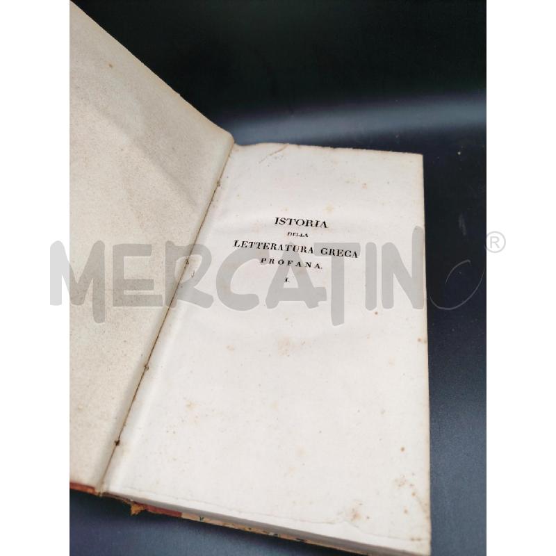 SCHOELL LETTERATURA GRECA 1827 VOL 1 | Mercatino dell'Usato Roma eur 2