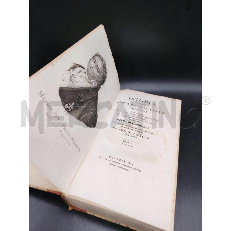 SCHOELL LETTERATURA GRECA 1827 VOL 1 | Mercatino dell'Usato Roma eur 3