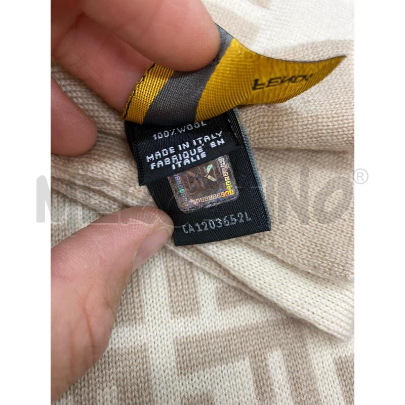 SCIARPA FENDI MONOGRAM BEIGE LANA | Mercatino dell'Usato Roma eur 3