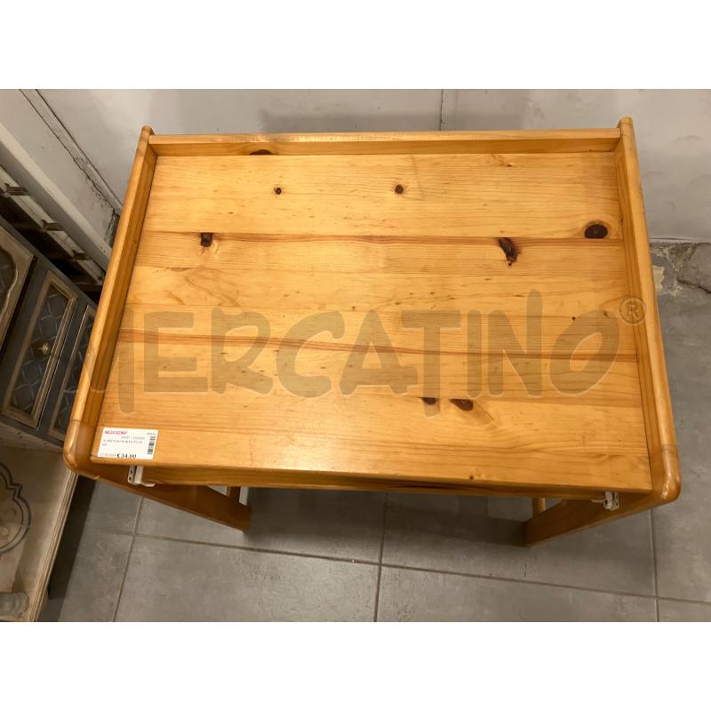 SCRITTOIO PORTA PC PINO | Mercatino dell'Usato Roma eur 2