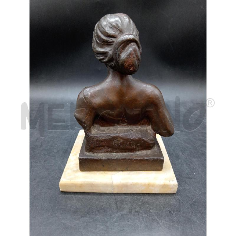 SCULTURA BRONZO BASE MARMO DONNA  | Mercatino dell'Usato Roma eur 3