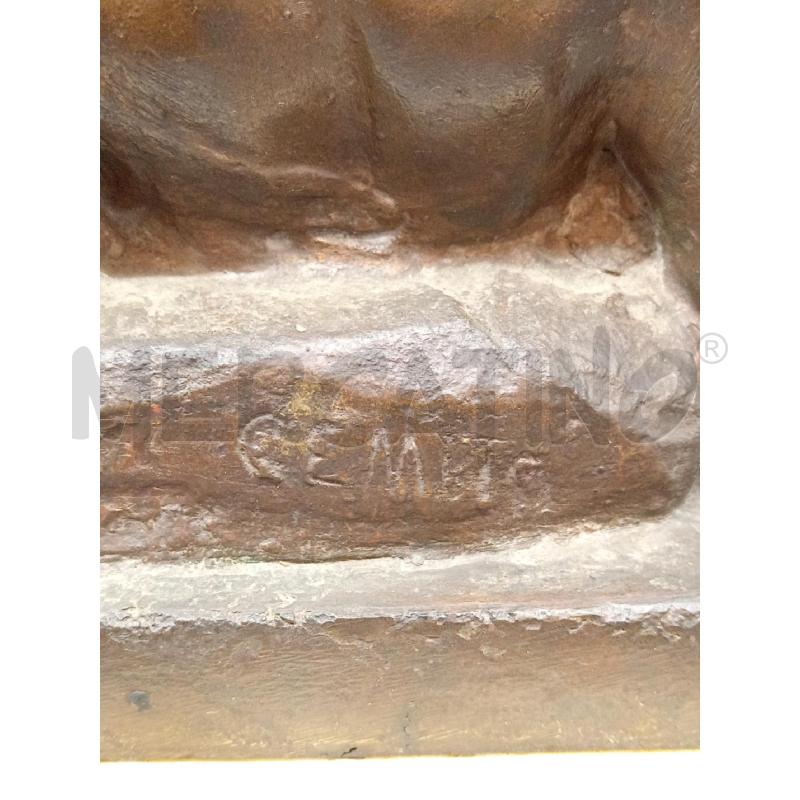 SCULTURA BRONZO BASE MARMO DONNA  | Mercatino dell'Usato Roma eur 4