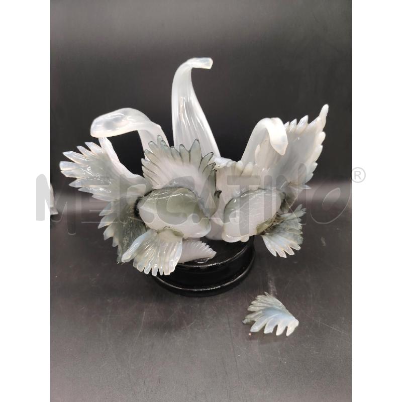 SCULTURA CARPA KOI VETRO DA RIV  | Mercatino dell'Usato Roma eur 1