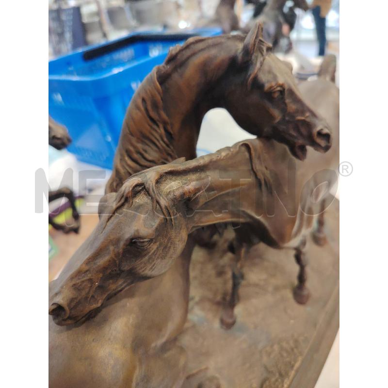 SCULTURA CAVALLI PIERRE JULES MENE | Mercatino dell'Usato Roma eur 2