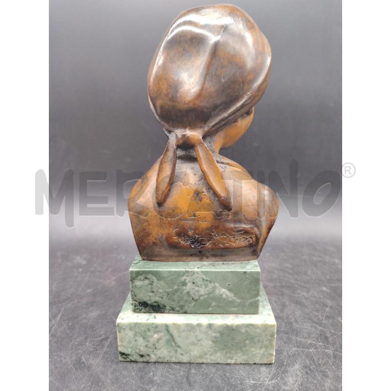 SCULTURA FANCIULLA BASE MARMO DE MARTINO | Mercatino dell'Usato Roma eur 3