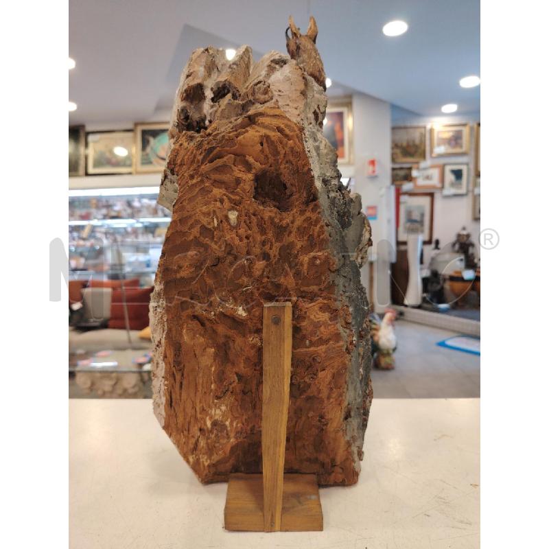 SCULTURA LEGNO CAMOSCI USSEAUX | Mercatino dell'Usato Roma eur 4