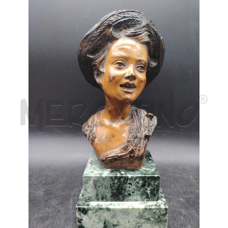 SCULTURA PESCTORE BASE MARMO DE MARTINO | Mercatino dell'Usato Roma eur 1