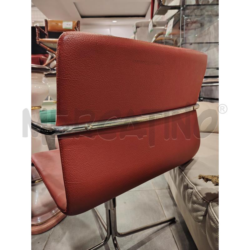 SEDIA DIEMME MISS PELLE ROSSA GIREVOLE | Mercatino dell'Usato Roma eur 4