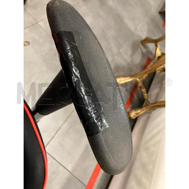 SEDIA GAMING MOMO DESIGN ROSSA NERA | Mercatino dell'Usato Roma eur 2