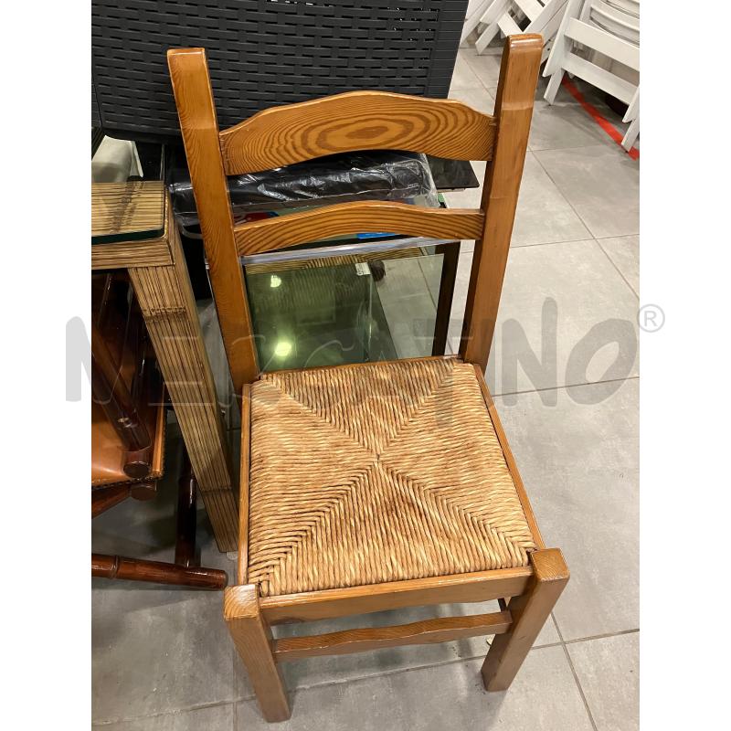 SEDIA LEGNO S/PAGLIA | Mercatino dell'Usato Roma eur 1