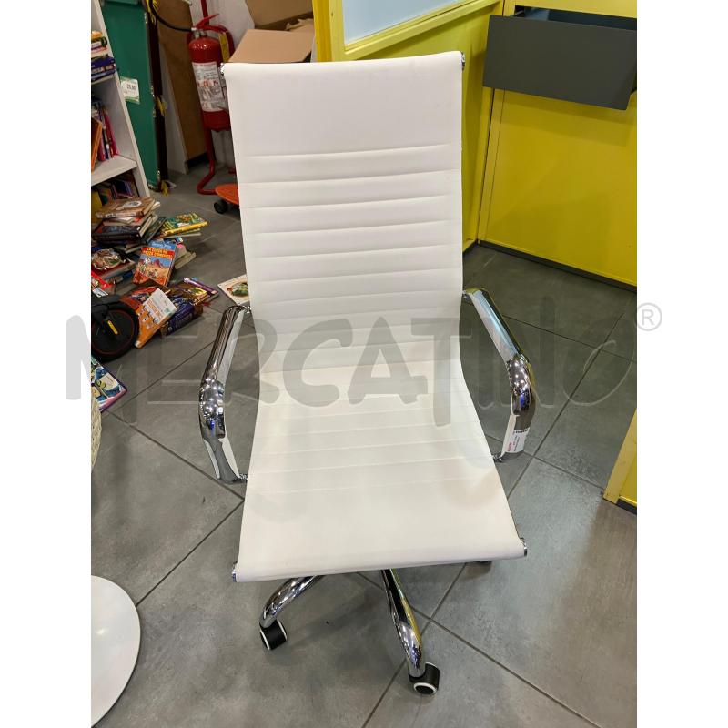 SEDIA UFFICIO BIANCA | Mercatino dell'Usato Roma eur 1