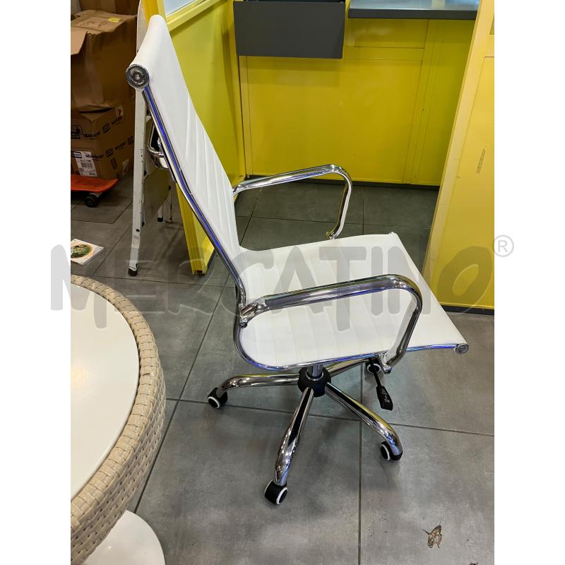SEDIA UFFICIO BIANCA | Mercatino dell'Usato Roma eur 2