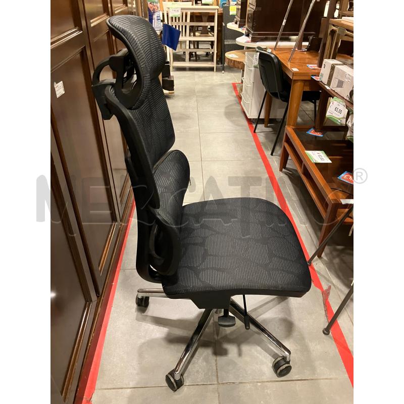 SEDIA UFFICIO NERA/GRI | Mercatino dell'Usato Roma eur 2