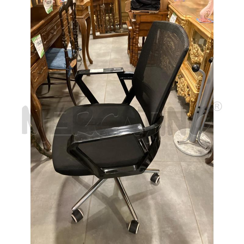 SEDIA UFFICIO NERA | Mercatino dell'Usato Roma eur 2