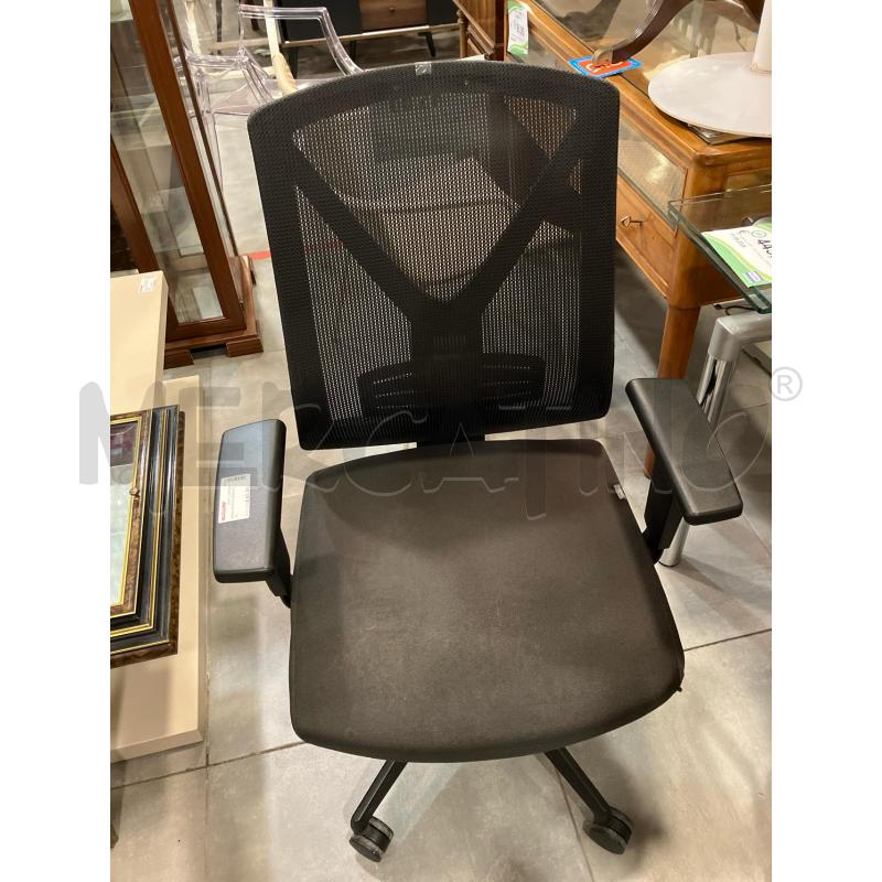SEDIA UFFICIO NERA RETE | Mercatino dell'Usato Roma eur 1