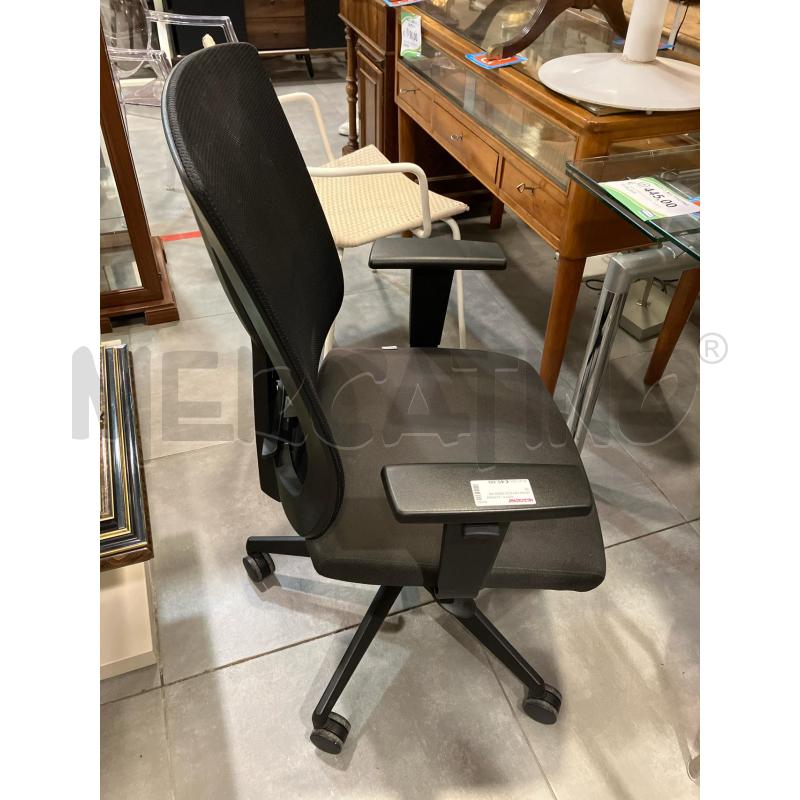 SEDIA UFFICIO NERA RETE | Mercatino dell'Usato Roma eur 3