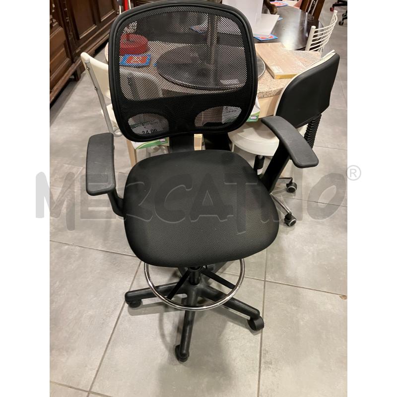 SEDIA UFFICIO NERA S/RETE | Mercatino dell'Usato Roma eur 1