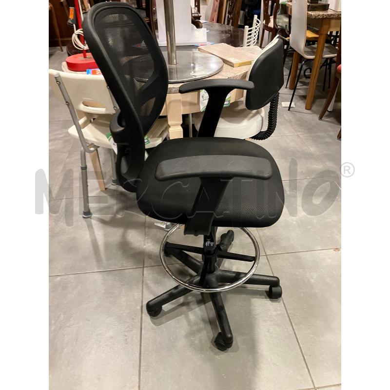 SEDIA UFFICIO NERA S/RETE | Mercatino dell'Usato Roma eur 2