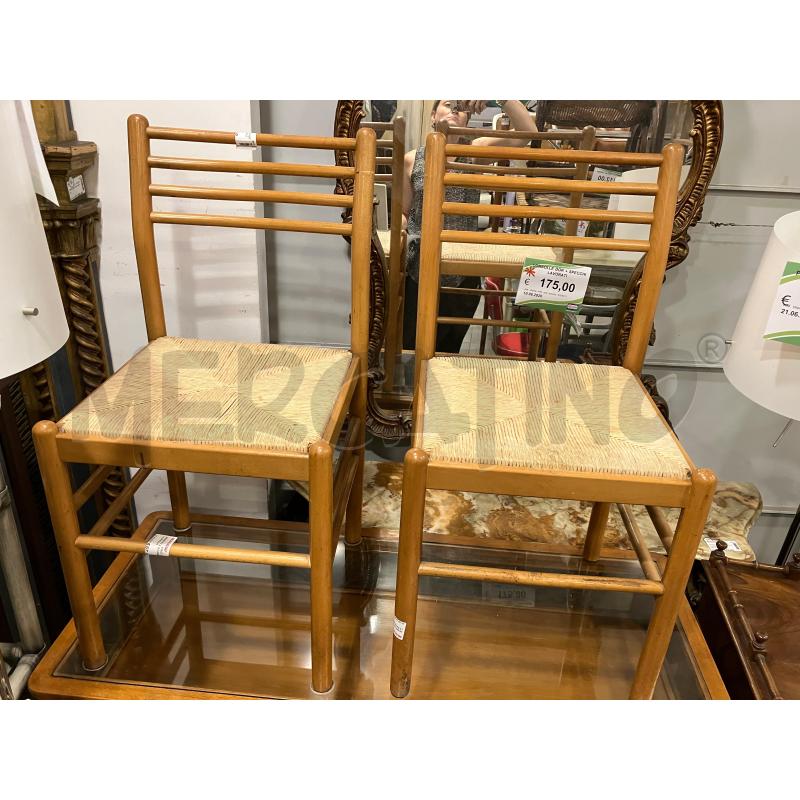SEDIE PZ.4 (2SGABELLI) S/PAGLIA | Mercatino dell'Usato Roma eur 1