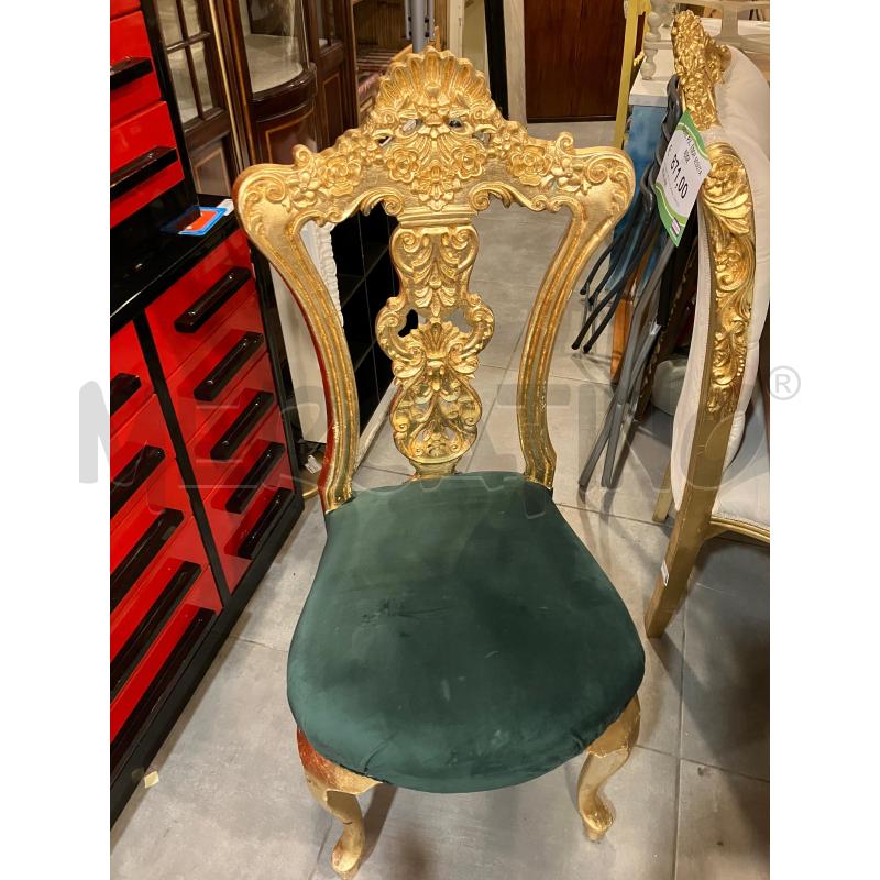 SEDIE PZ.4 DOR SEDUTA VERDE  | Mercatino dell'Usato Roma eur 1