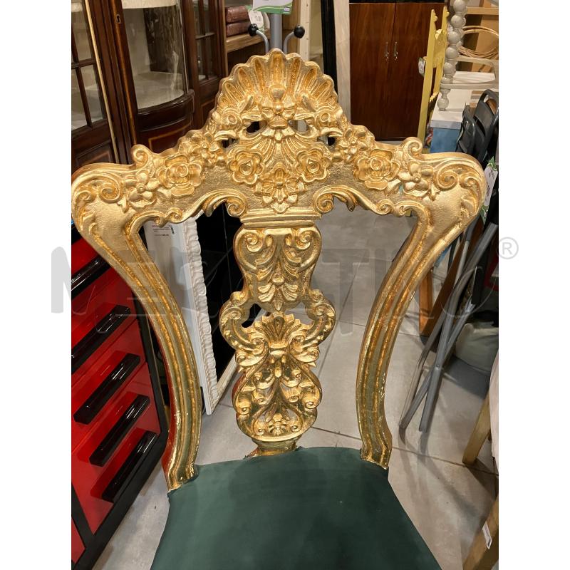 SEDIE PZ.4 DOR SEDUTA VERDE  | Mercatino dell'Usato Roma eur 2