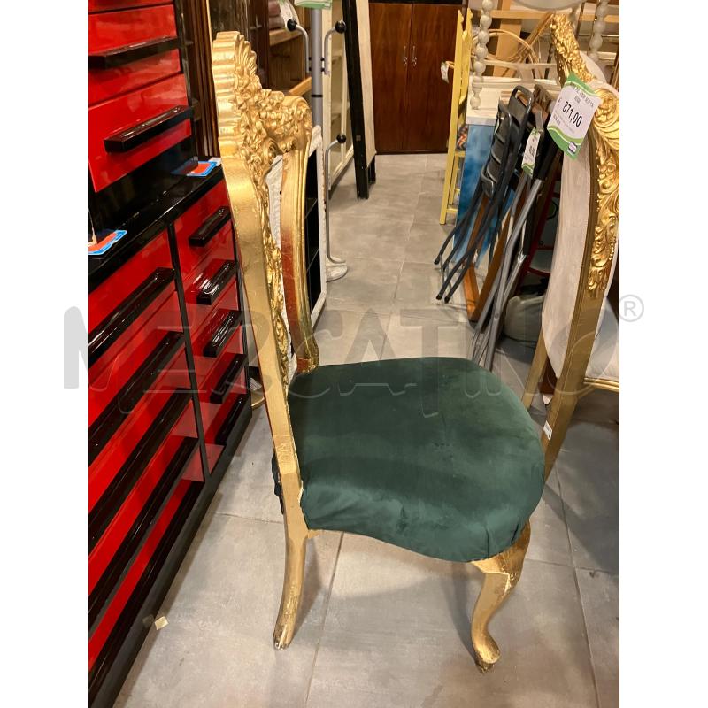 SEDIE PZ.4 DOR SEDUTA VERDE  | Mercatino dell'Usato Roma eur 3