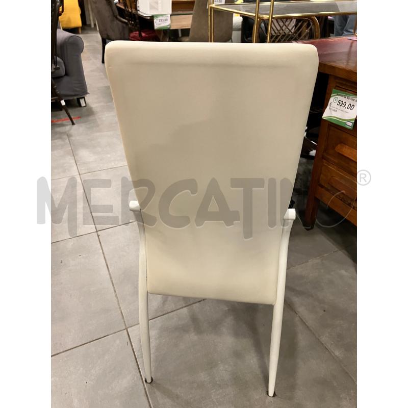 SEDIE PZ.4 E/PELLE BIA  | Mercatino dell'Usato Roma eur 3
