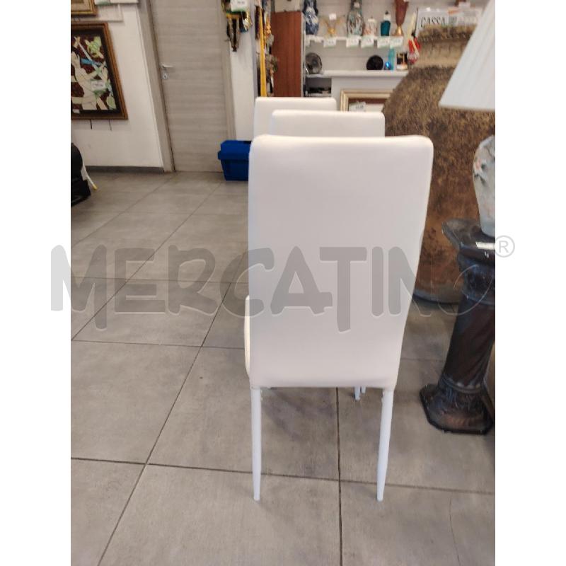 SEDIE PZ.4 EPELLE BIANCHE  | Mercatino dell'Usato Roma eur 3