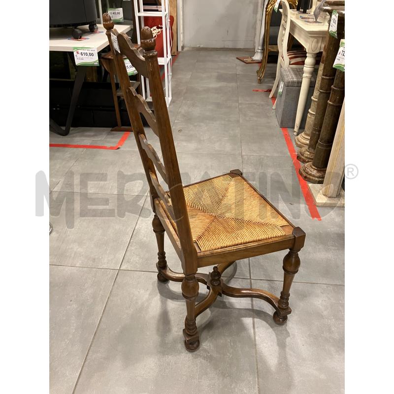 SEDIE PZ. 4 LEGNO S/PAGLIA  | Mercatino dell'Usato Roma eur 2