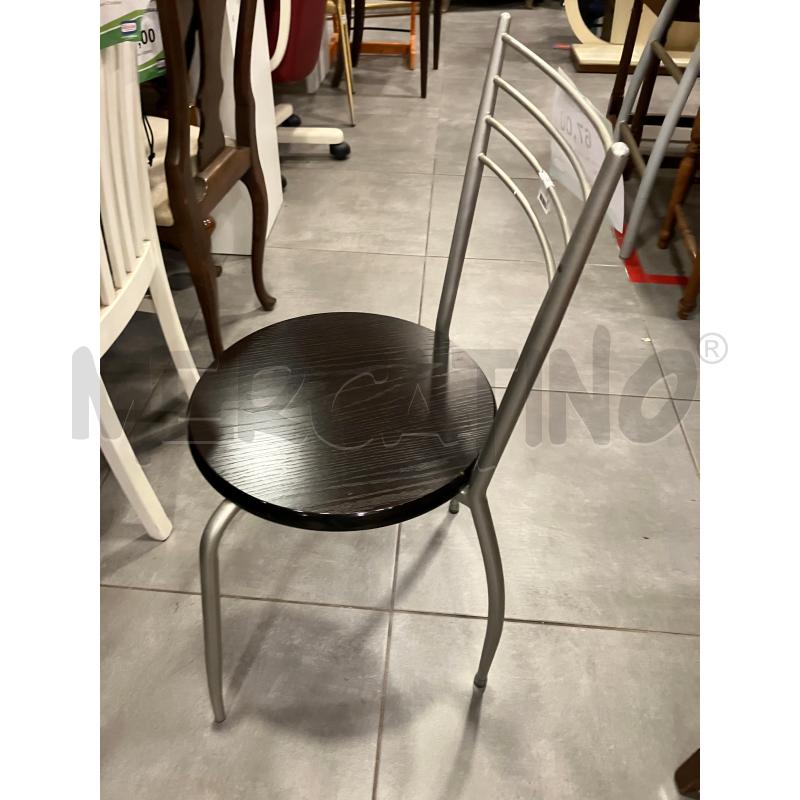 SEDIE PZ. 4 MET GRI S/NERA | Mercatino dell'Usato Roma eur 2