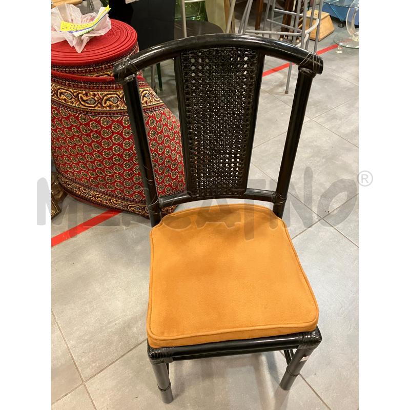 SEDIE PZ. 4 NERE S/MAR | Mercatino dell'Usato Roma eur 1