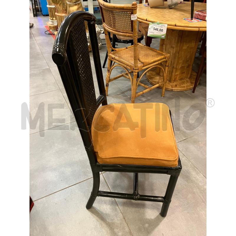 SEDIE PZ. 4 NERE S/MAR | Mercatino dell'Usato Roma eur 2