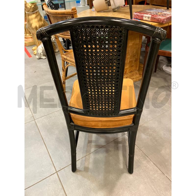 SEDIE PZ. 4 NERE S/MAR | Mercatino dell'Usato Roma eur 3