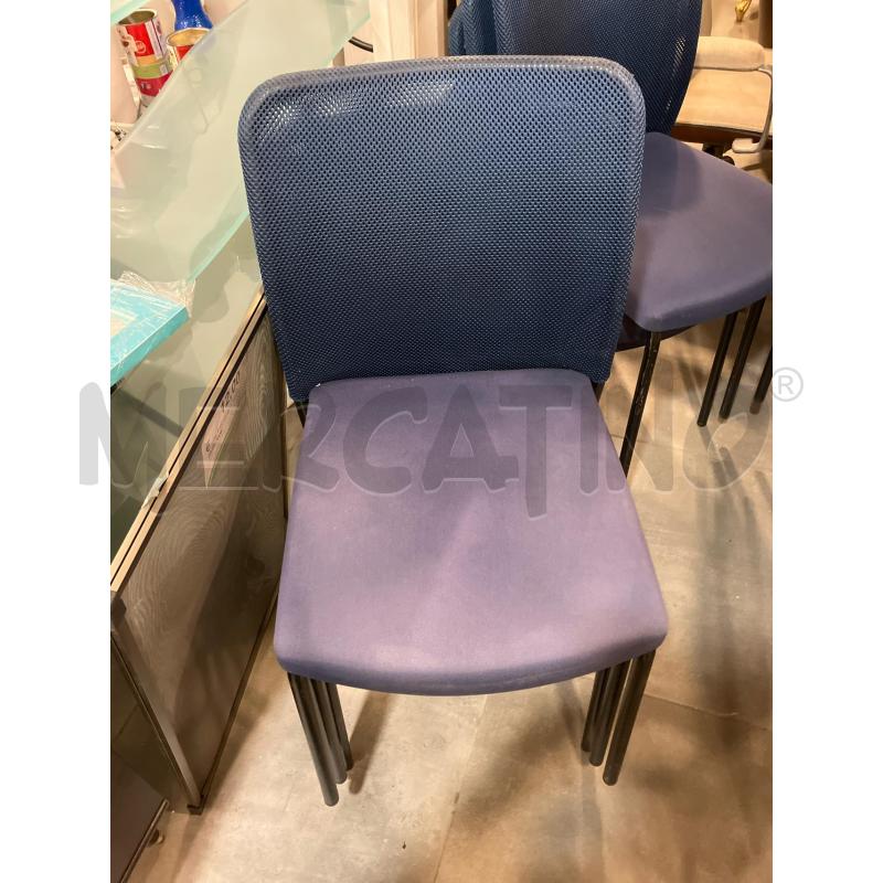 SEDIE PZ. 6 GS LGA BLU | Mercatino dell'Usato Roma eur 2