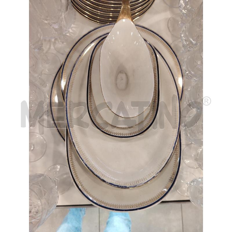 SERVIZIO PIATTI B/DOR BLU | Mercatino dell'Usato Roma eur 2