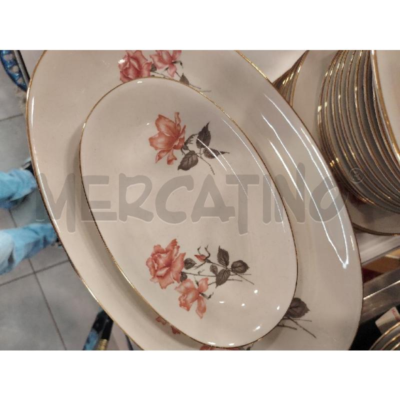 SERVIZIO PIATTI BEI ROSE RS  | Mercatino dell'Usato Roma eur 2