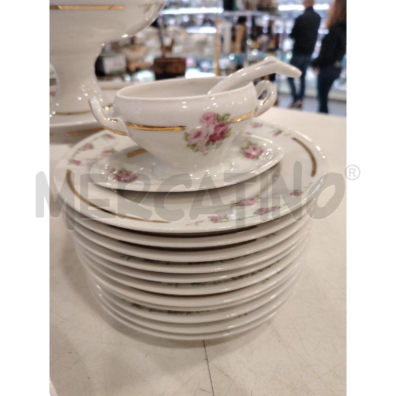 SERVIZIO PIATTI GINORI FIORI ROSA | Mercatino dell'Usato Roma eur 4