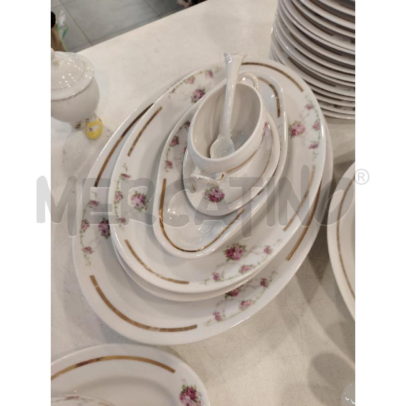 SERVIZIO PIATTI GINORI FIORI ROSA | Mercatino dell'Usato Roma eur 5