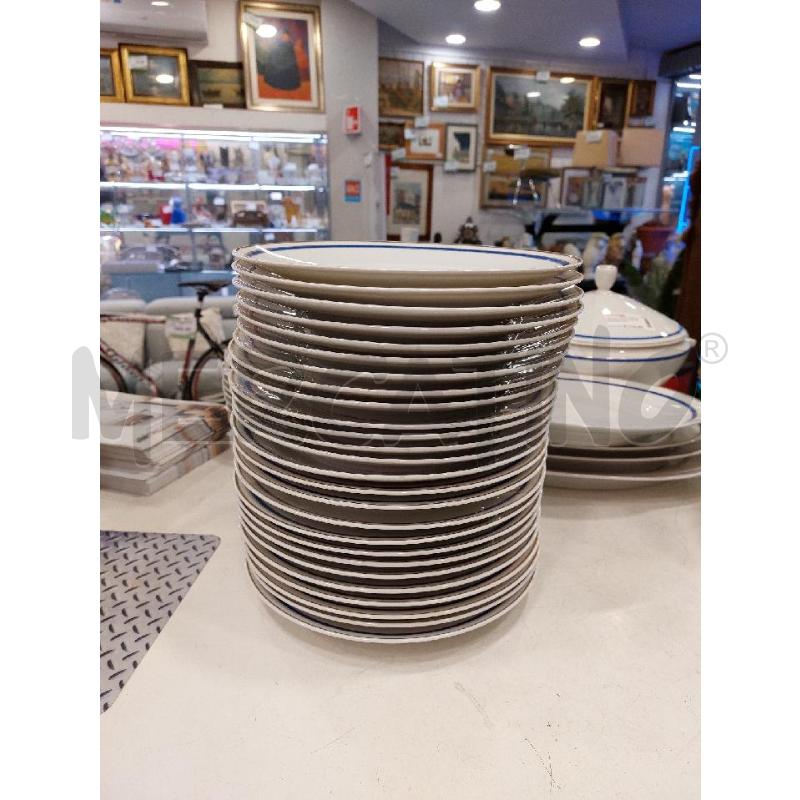SERVIZIO PIATTI GINORI RIGA BLU ORO | Mercatino dell'Usato Roma eur 5