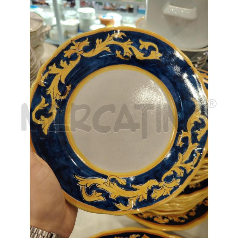 SERVIZIO PIATTI VIETRI GIALLO E BLU | Mercatino dell'Usato Roma eur 3