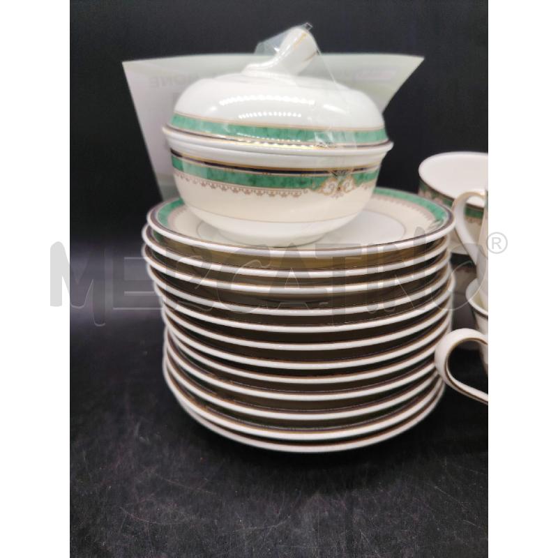 SERVIZIO THE ROYAL BONE CHINA BORDO VERDE | Mercatino dell'Usato Roma eur 4