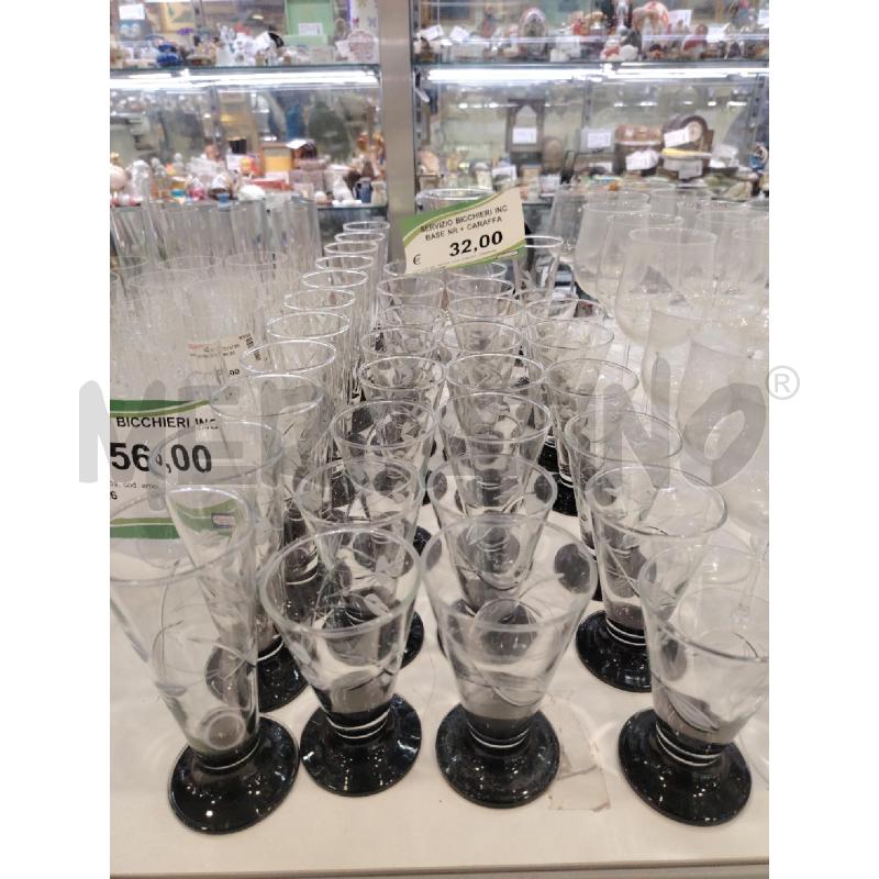 SERVIZIO  BICCHIERI INC BASE NR + CARAFFA | Mercatino dell'Usato Roma eur 1