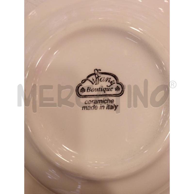 SERVIZIO  PIATTI TIFFANY BLU CON SOTTOPIATTI | Mercatino dell'Usato Roma eur 3